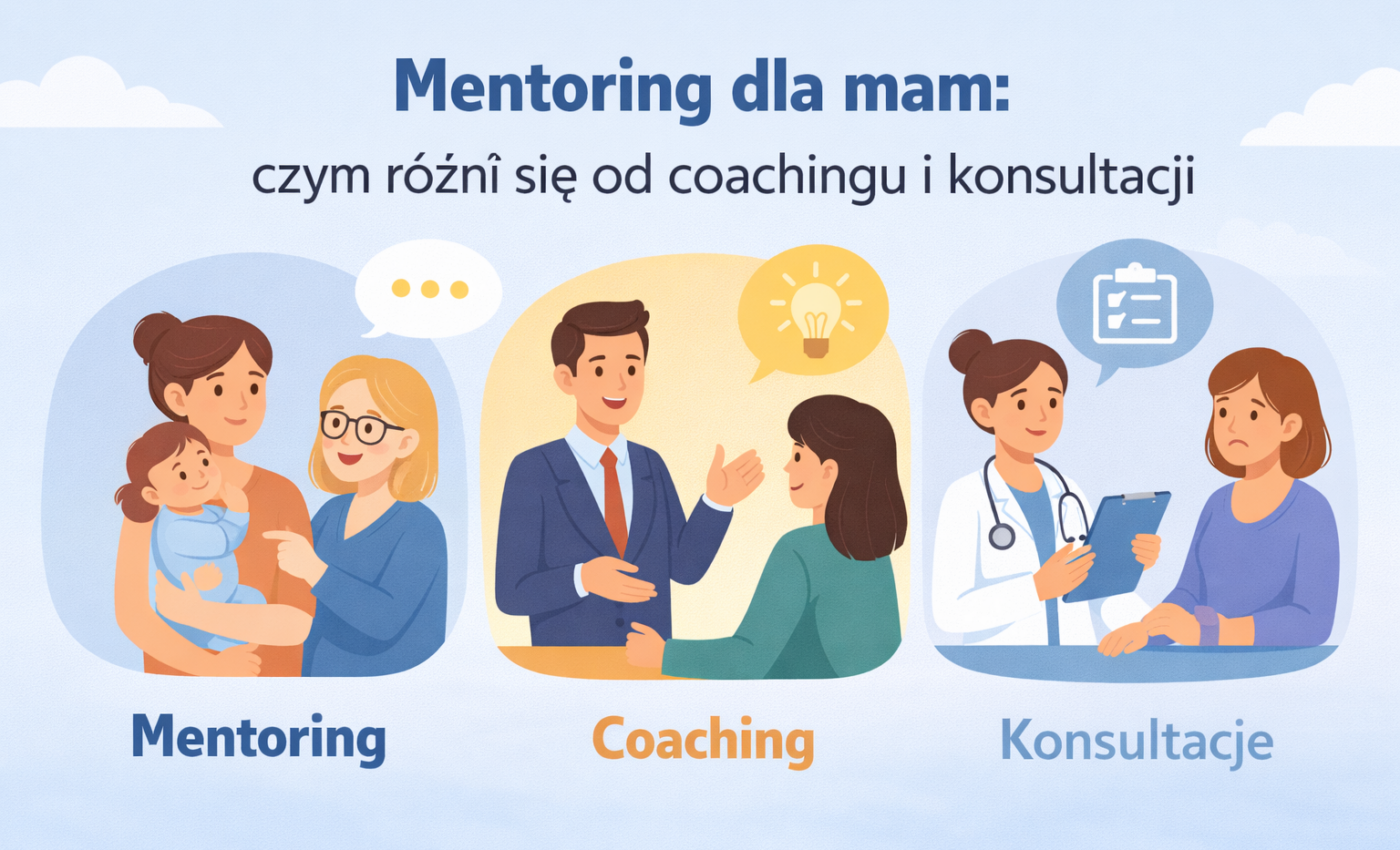Mentoring, coaching czy konsultacje? Jak mama może wybrać wsparcie bez rozczarowania